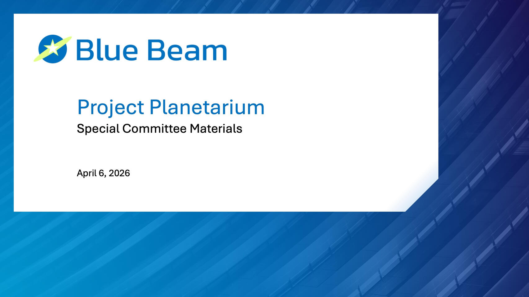 Blue Beam Presentation